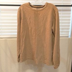 Men's Austin khaki long sleeve classic fit shirt Medium